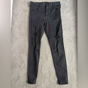 Abercrombie & Fitch Black Super Skinny Jeans